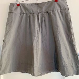 J Crew a-line grey cotton skirt